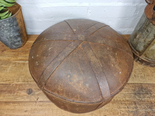 Antique Rustic Hand Forged Riveted Iron Metal Bowl Dish Herb Garden Planter