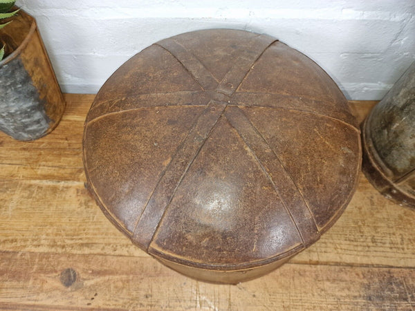 Antique Rustic Hand Forged Riveted Iron Metal Bowl Dish Herb Garden Planter