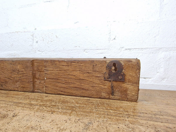 Vintage Reclaimed Indian Hand Carved Architectural Wooden Coat Hat Wall Hooks
