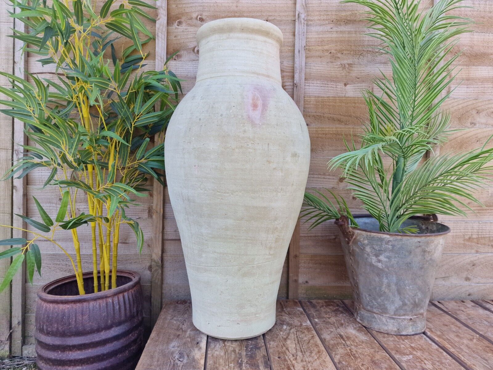 Large Rustic Mediterranean Terracotta Pot Roman Greek Urn Garden Planter Amphora