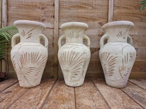 Rustic Mediterranean Greek Style Terracotta Pot Urn Garden Planter Amphora