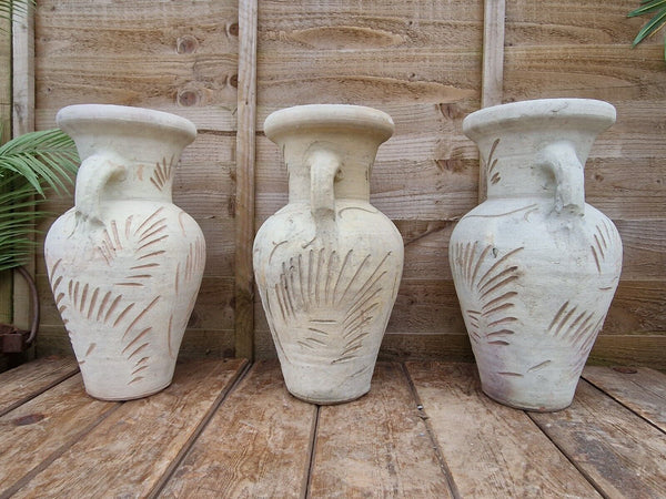 Rustic Mediterranean Greek Style Terracotta Pot Urn Garden Planter Amphora