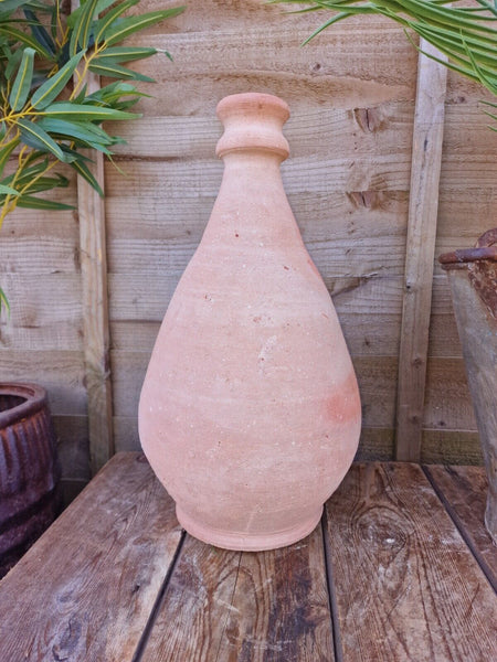 Rustic Hand Made Mediterranean Terracotta Greek Amphora Olive Jar Jug Vase Pot