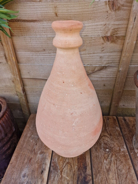 Rustic Hand Made Mediterranean Terracotta Greek Amphora Olive Jar Jug Vase Pot