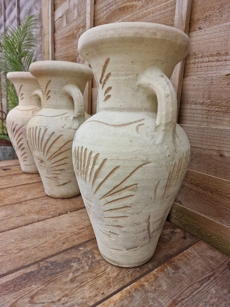 Rustic Mediterranean Greek Style Terracotta Pot Urn Garden Planter Amphora