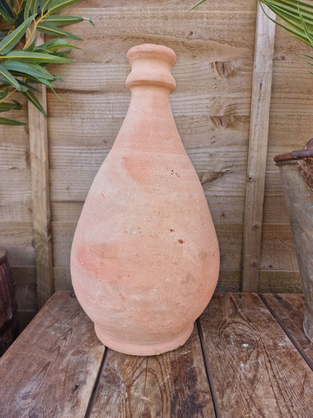 Rustic Hand Made Mediterranean Terracotta Greek Amphora Olive Jar Jug Vase Pot