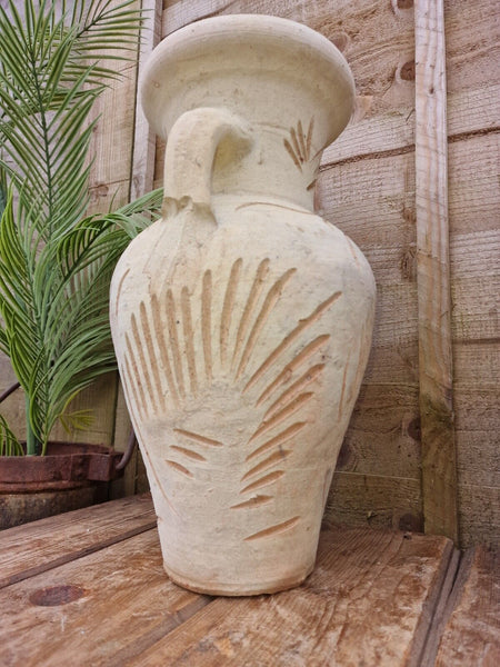 Rustic Mediterranean Greek Style Terracotta Pot Urn Garden Planter Amphora