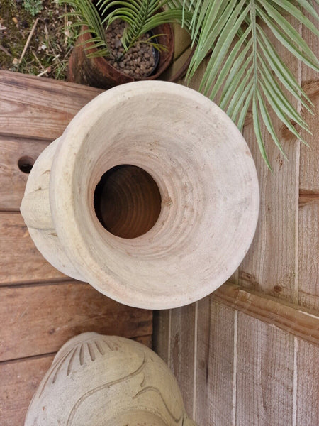 Rustic Mediterranean Greek Style Terracotta Pot Urn Garden Planter Amphora