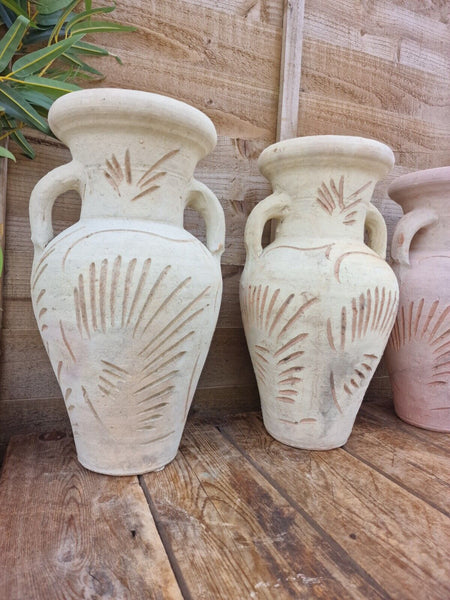 Rustic Mediterranean Greek Style Terracotta Pot Urn Garden Planter Amphora
