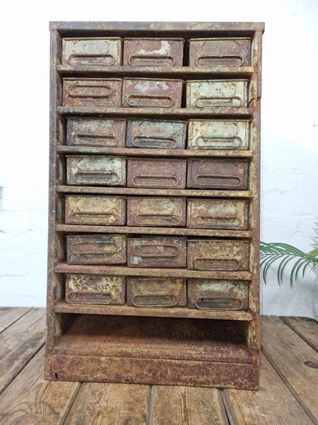 Vintage Industrial Metal Engineers Workshop Drawers