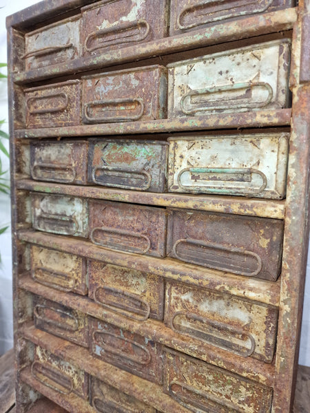 Vintage Industrial Metal Engineers Workshop Drawers