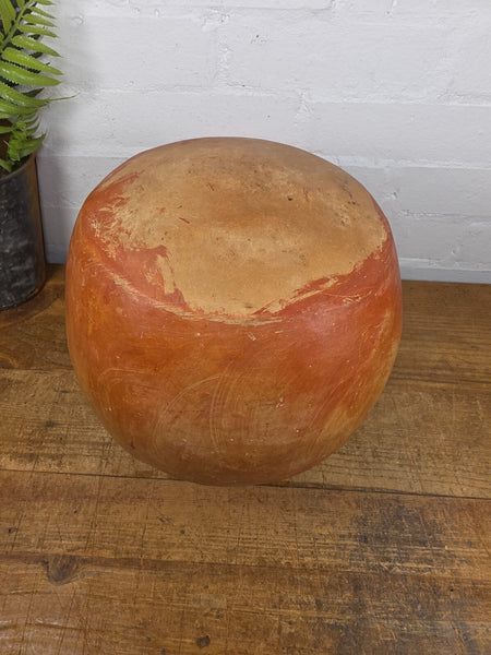 Vintage Rustic Indian Hand Thrown Clay Water Pot Vase
