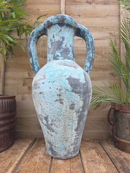 Large Rustic Mediterranean Terracotta Pot Roman Greek Urn Garden Planter Amphora