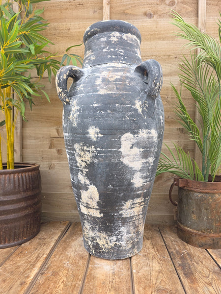 Large Rustic Mediterranean Terracotta Pot Roman Greek Urn Garden Planter Amphora