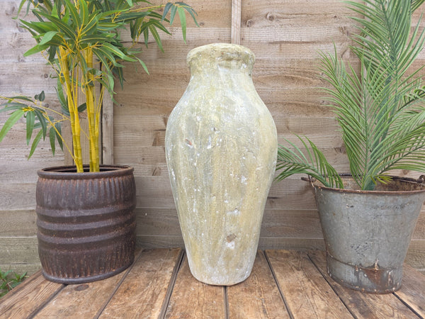 Antique Atlantis Style Rustic Terracotta Pot Roman Greek Urn Garden Planter