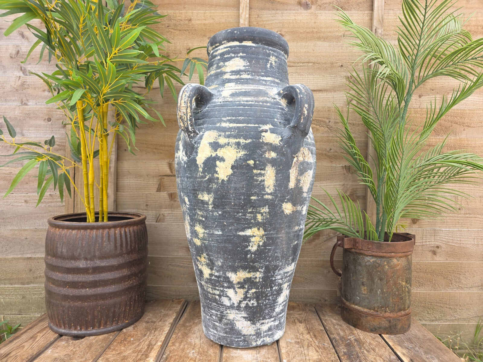 Large Rustic Mediterranean Terracotta Pot Roman Greek Urn Garden Planter Amphora