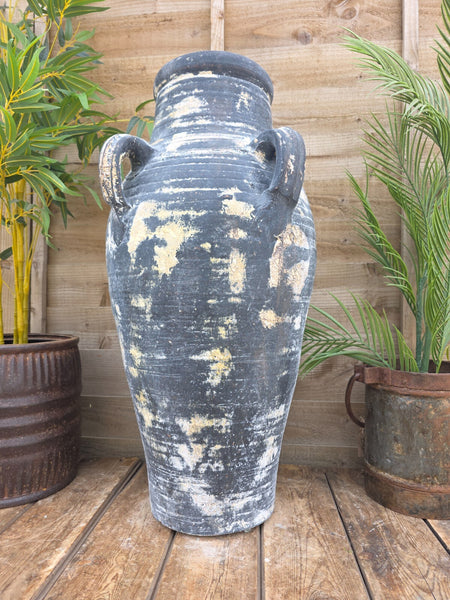 Large Rustic Mediterranean Terracotta Pot Roman Greek Urn Garden Planter Amphora