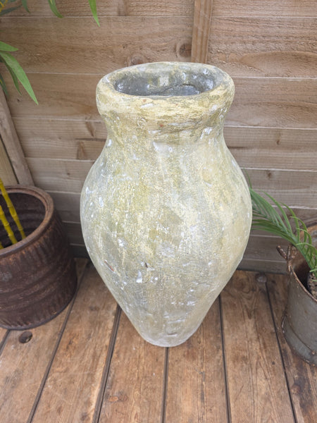 Antique Atlantis Style Rustic Terracotta Pot Roman Greek Urn Garden Planter