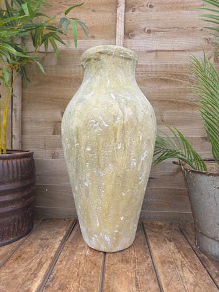 Antique Atlantis Style Rustic Terracotta Pot Roman Greek Urn Garden Planter