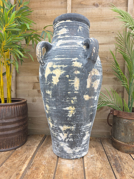 Large Rustic Mediterranean Terracotta Pot Roman Greek Urn Garden Planter Amphora
