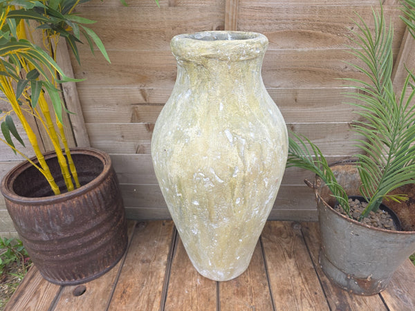 Antique Atlantis Style Rustic Terracotta Pot Roman Greek Urn Garden Planter