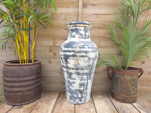 Rustic Mediterranean Terracotta Pot Roman Greek Urn Garden Planter Amphora