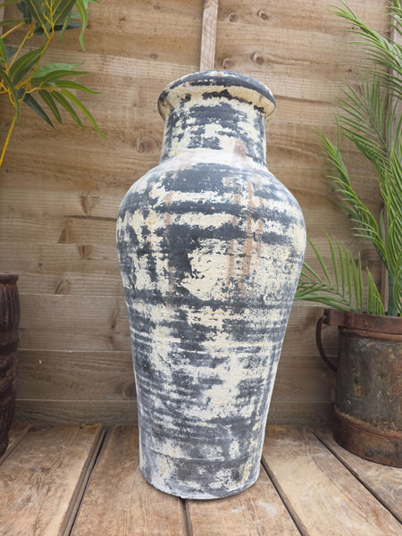 Rustic Mediterranean Terracotta Pot Roman Greek Urn Garden Planter Amphora
