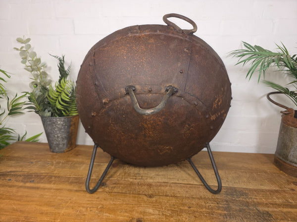 Large Antique Original Indian Kadai Fire Pit BBQ Drinks Ice Cooler Planter