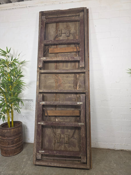 Large Vintage Rustic Indian Solid Wooden Folding Trestle Table Wedding Events