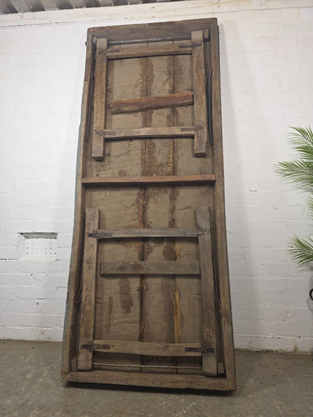 Large Vintage Rustic Indian Solid Wooden Folding Trestle Table Wedding Events