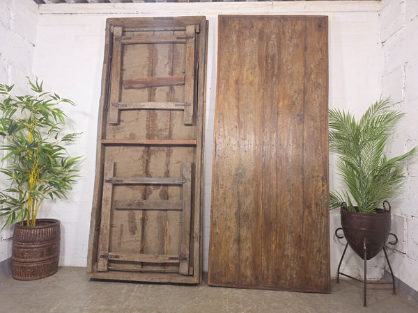 Large Vintage Rustic Indian Solid Wooden Folding Trestle Table Wedding Events