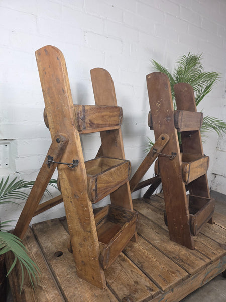 Vintage Indian Brick Mould Floor Standing Kitchen Display Shelves Spice Rack