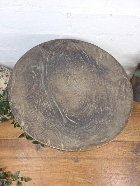Vintage Hand Made Wabi Sabi Indian Tribal Nagaland Nage Dish Plate Fruit Bowl