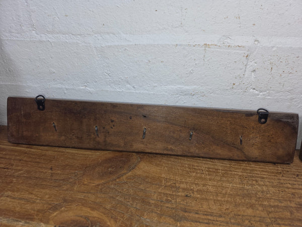 Reclaimed Indian Hand Carved Solid Wooden Coat Tea Towls Kitchen Hallway Hooks