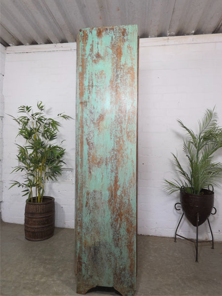 Vintage Reclaimed  Indian Solid Wooden Kitchen Cabinet Cupboard Armoire Wardrobe