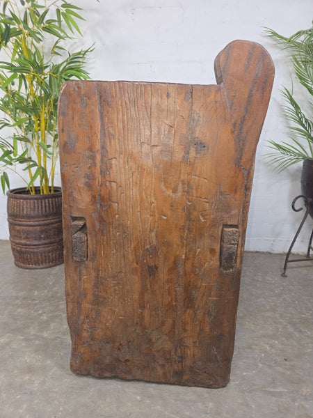 Vintage Rustic Primitive Himalayan Himachal Wooden Trunk Chest Blanket Box