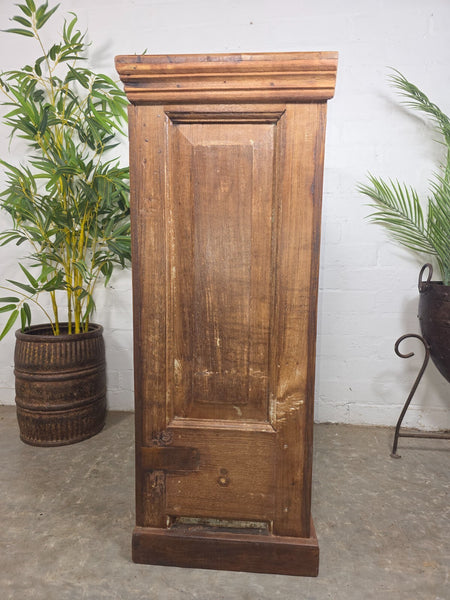 Vintage Indian Hand Carved Solid Wooden Bookcase Shelves