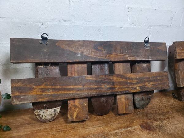 Reclaimed Rustic Hand Made Cobblers Shoe Last Coat Hooks