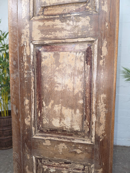 Vintage Reclaimed Indian Glazed Wooden Free Standing Kitchen Drinks Cabinet
