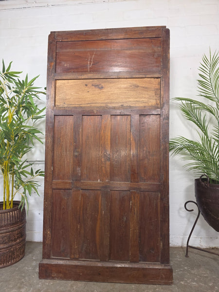 Vintage Indian Glazed Colonial Wooden Kitchen Bathroom Drinks Display Cabinet