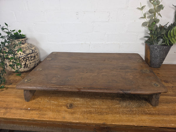 Old Vintage Rustic Wabi Sabi Primitive Indian Wooden Chopping Serving Pata Board