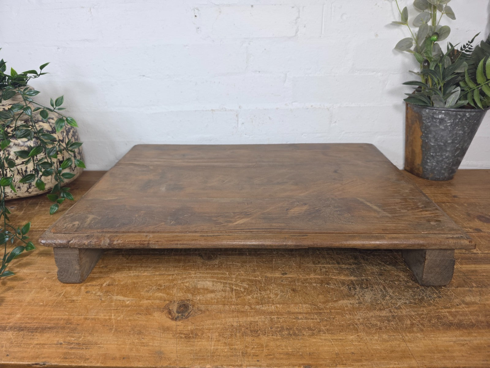 Old Vintage Rustic Wabi Sabi Primitive Indian Wooden Chopping Serving Pata Board