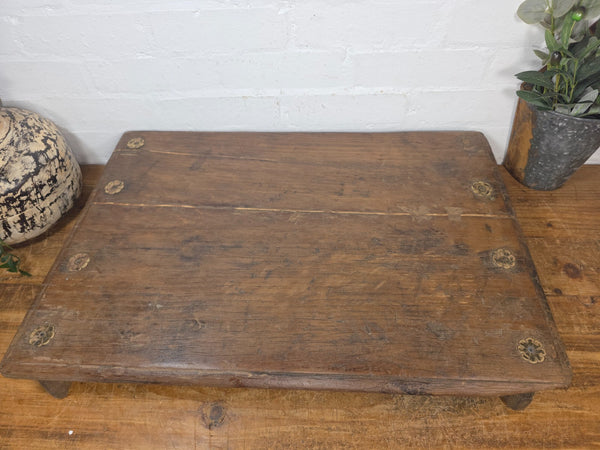 Old Vintage Rustic Wabi Sabi Primitive Indian Wooden Chopping Serving Pata Board