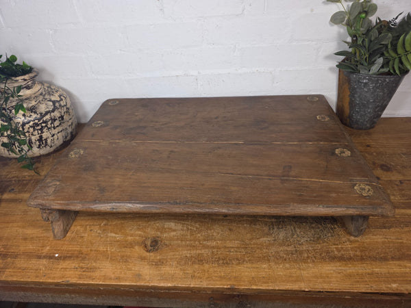 Old Vintage Rustic Wabi Sabi Primitive Indian Wooden Chopping Serving Pata Board