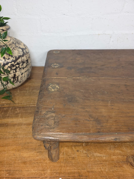 Old Vintage Rustic Wabi Sabi Primitive Indian Wooden Chopping Serving Pata Board