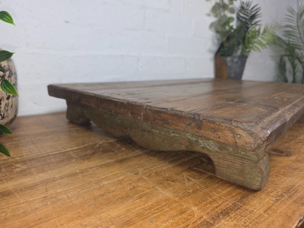 Old Vintage Rustic Wabi Sabi Primitive Indian Wooden Chopping Serving Pata Board