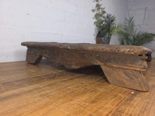 Old Vintage Rustic Wabi Sabi Primitive Indian Wooden Chopping Serving Pata Board