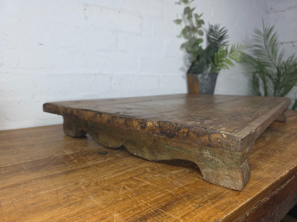 Old Vintage Rustic Wabi Sabi Primitive Indian Wooden Chopping Serving Pata Board