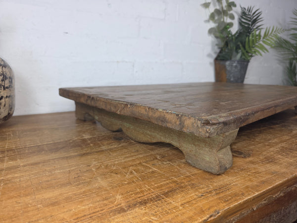 Old Vintage Rustic Wabi Sabi Primitive Indian Wooden Chopping Serving Pata Board
