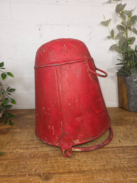 Vintage Rustic industrial Metal Fire Bucket Garden Planter Tub Hanging Basket